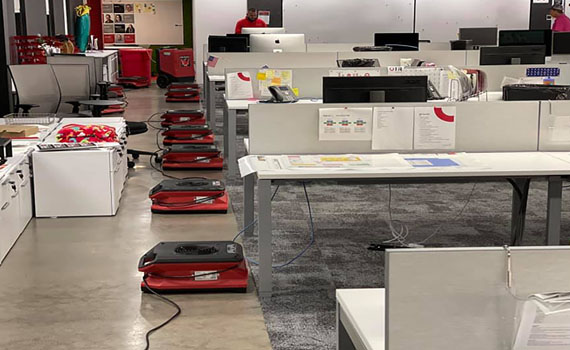 drying equipment for water damage restoration